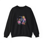 Surreal Raven & Wildflowers Crewneck Sweatshirt