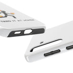 Tough Phone Case — Funny "I Tried It at Home" Stunt Stick Figure Design