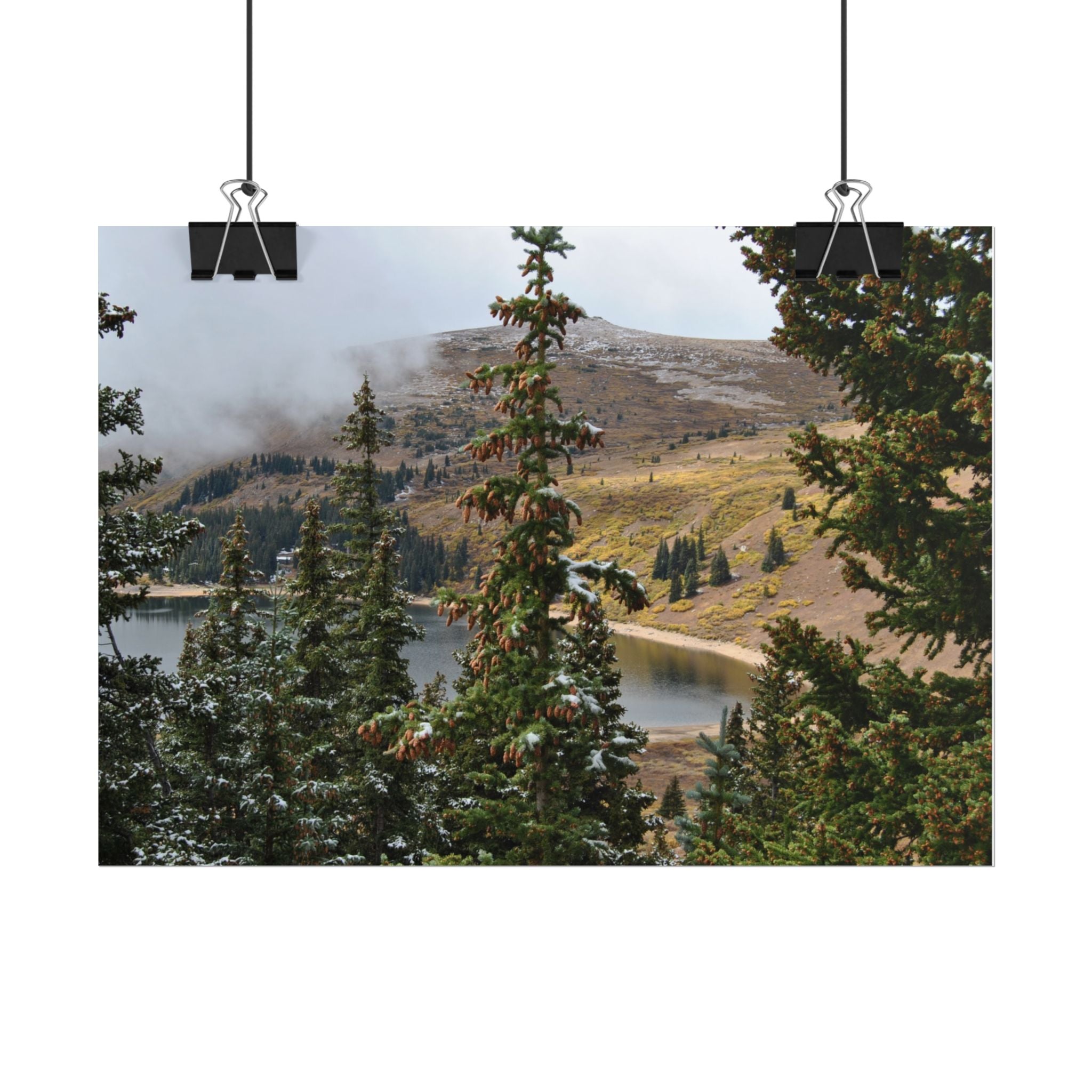 Colorado Mountain Lake Landscape — Scenic Nature Wall Art Rolled Poster