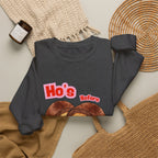 Crewneck Sweatshirt — "Ho's Before Bros" Food Pun Graphic