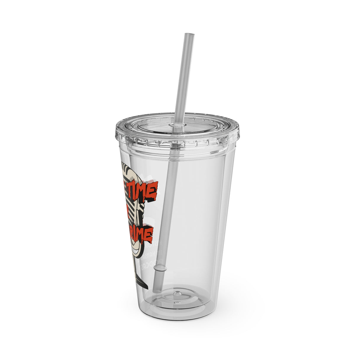 Always Time for True Crime Tumbler with Straw, 16oz