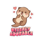 Otterly Adorable Kiss-Cut Sticker