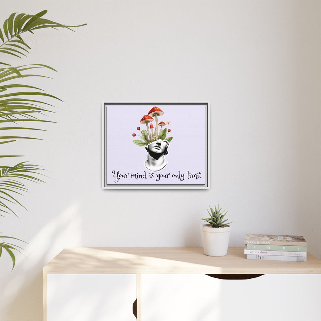 Personalize it! "Your Mind is Your Only Limit" Framed Canvas Wall Art
