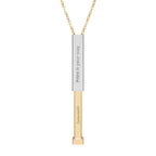 Personalize it! Hidden Message Sliding Bar Necklace