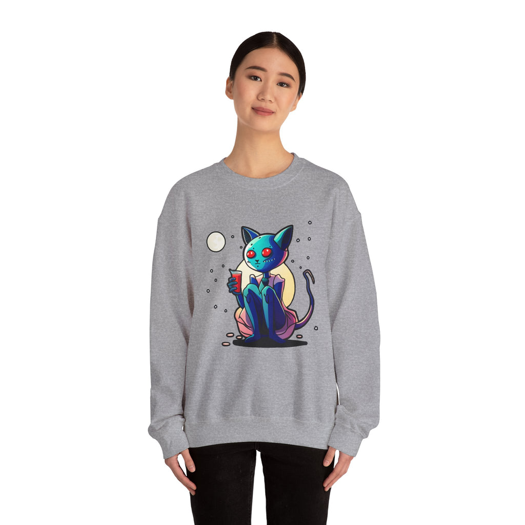 Alien Cat Crewneck Sweatshirt
