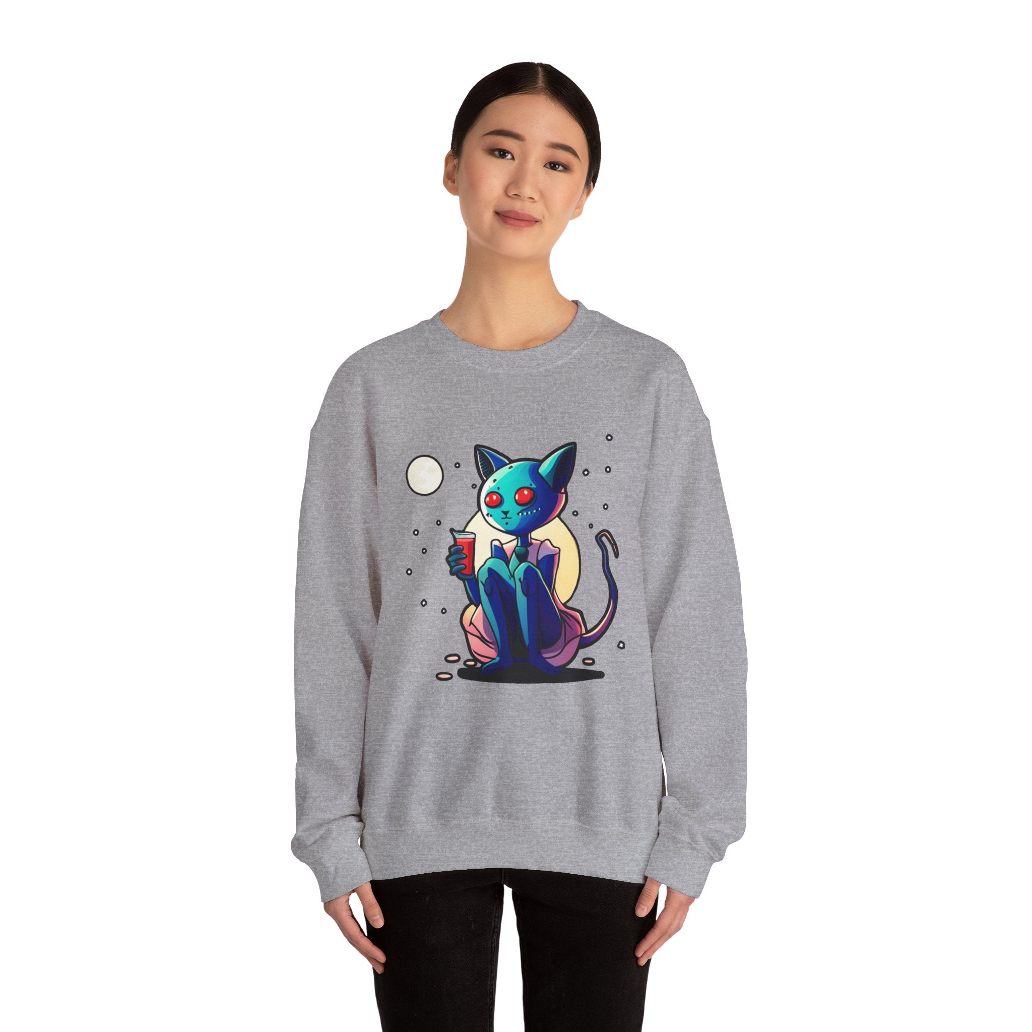 Alien Cat Crewneck Sweatshirt