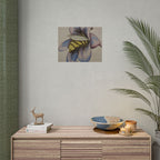 Bee in Blue Flower Poster — Rolled Botanical Art Print
