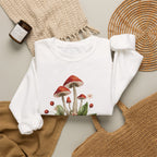 Mushroom Head Art Sweatshirt — Surreal Botanical Crewneck