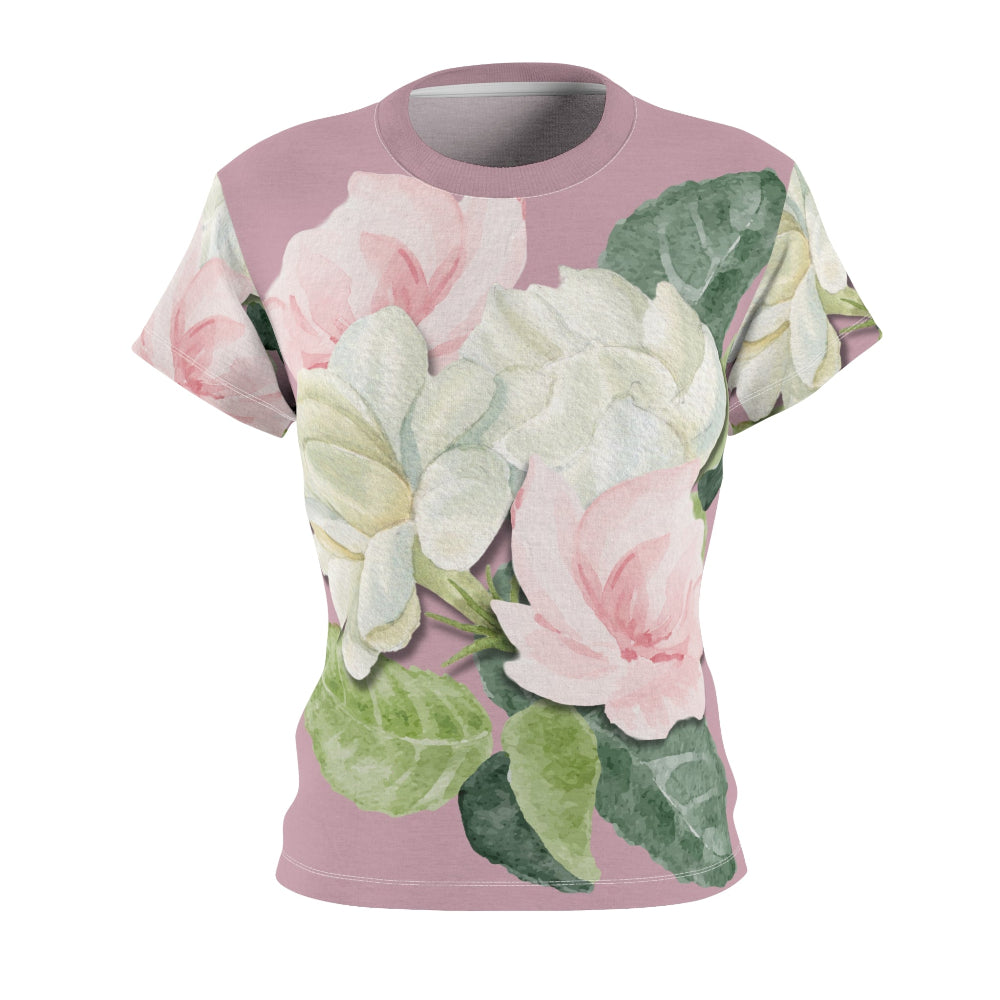 Floral Watercolor All-Over Print Women's Tee