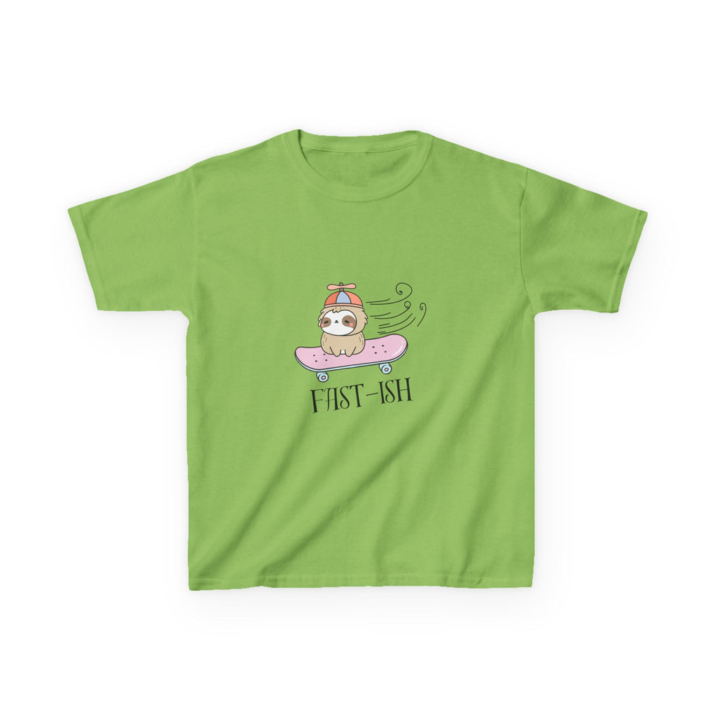 Youth 'Fast-ish' Sloth on Pink Board classic tee