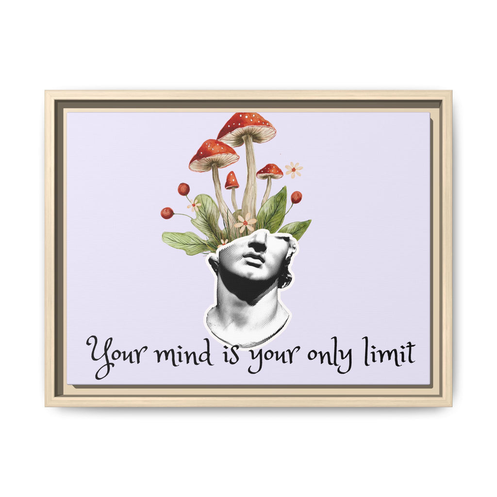 Personalize it! "Your Mind is Your Only Limit" Framed Canvas Wall Art