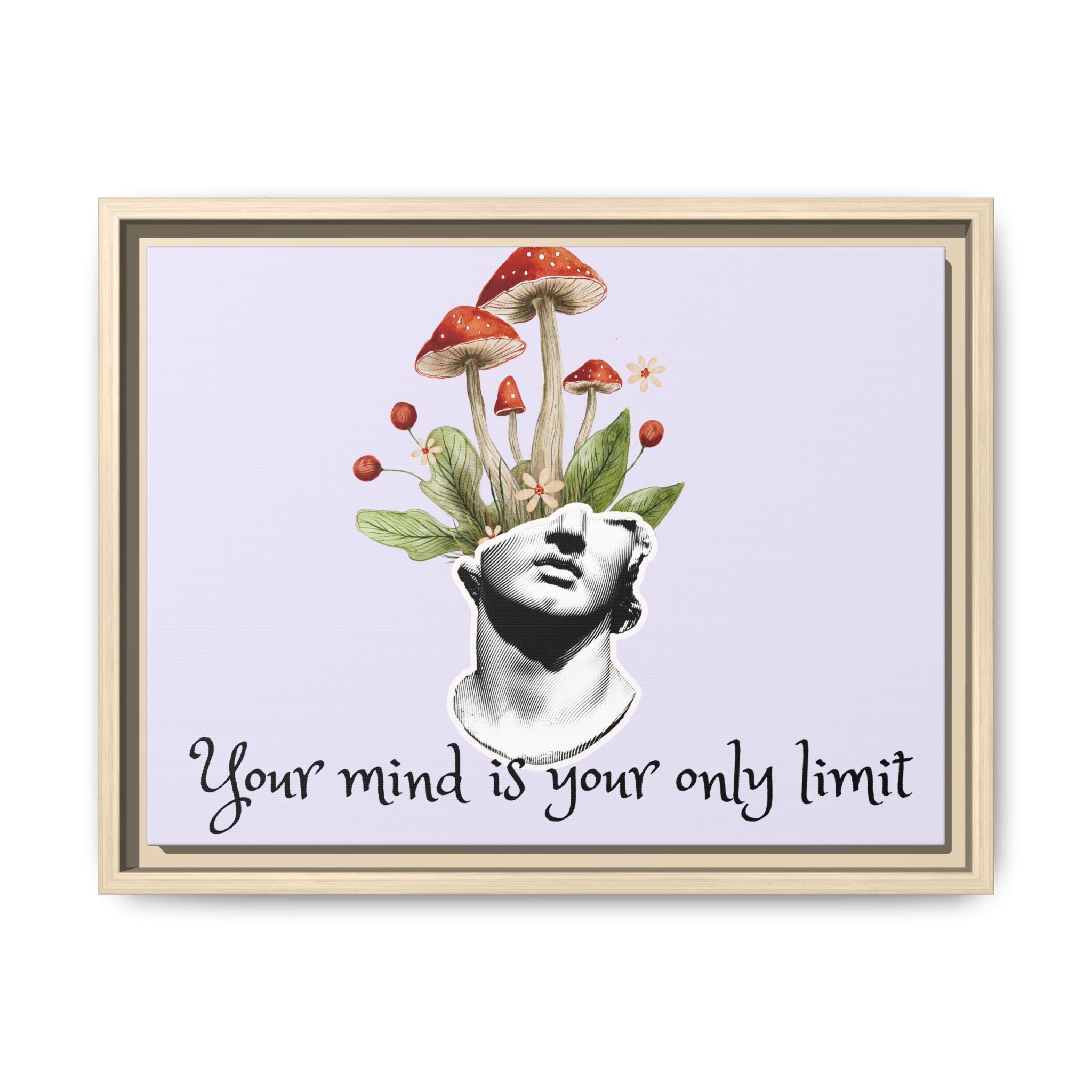 Personalize it! "Your Mind is Your Only Limit" Framed Canvas Wall Art