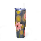 40oz Backlit Flowers Vacuum Tumbler
