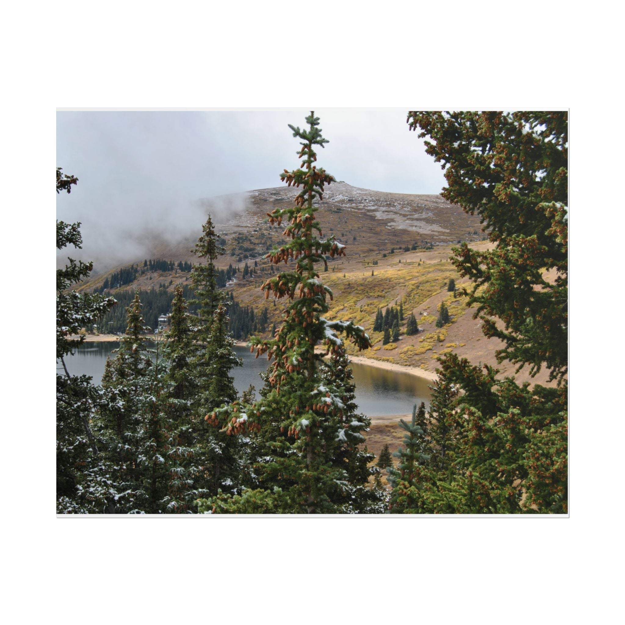 Colorado Mountain Lake Landscape — Scenic Nature Wall Art Rolled Poster