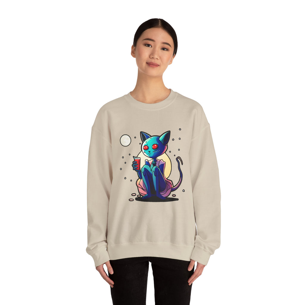 Alien Cat Crewneck Sweatshirt