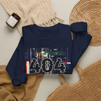 404 Not Found Crewneck Sweatshirt — Glitch Tech Graphic Pullover
