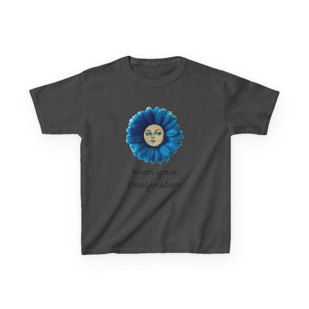 Personalize it! Youth 'Wear Your Imagination' Blue Flower Face Graphic