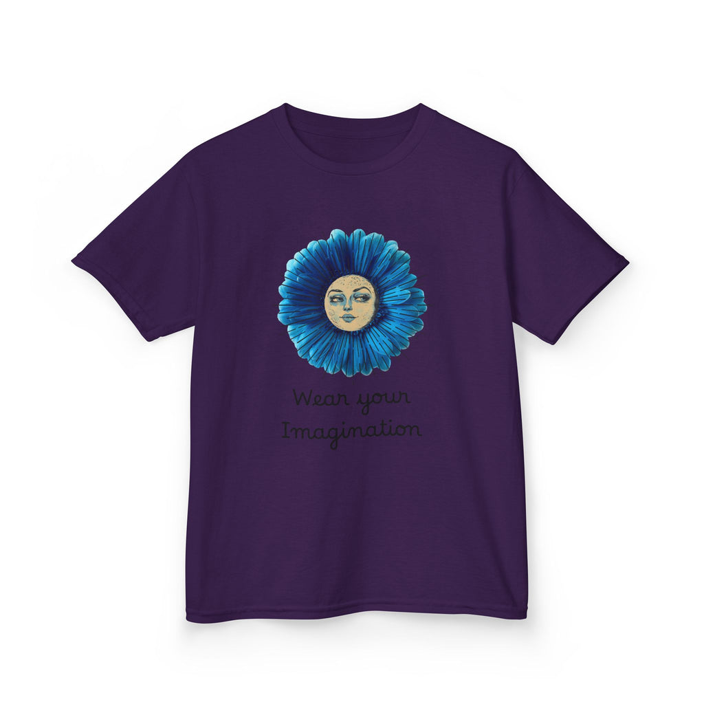 Personalize it! Youth 'Wear Your Imagination' Blue Flower Face Graphic