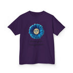 Personalize it! Youth 'Wear Your Imagination' Blue Flower Face Graphic