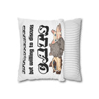 Introverted But Willing to Discuss Cats Pillowcase