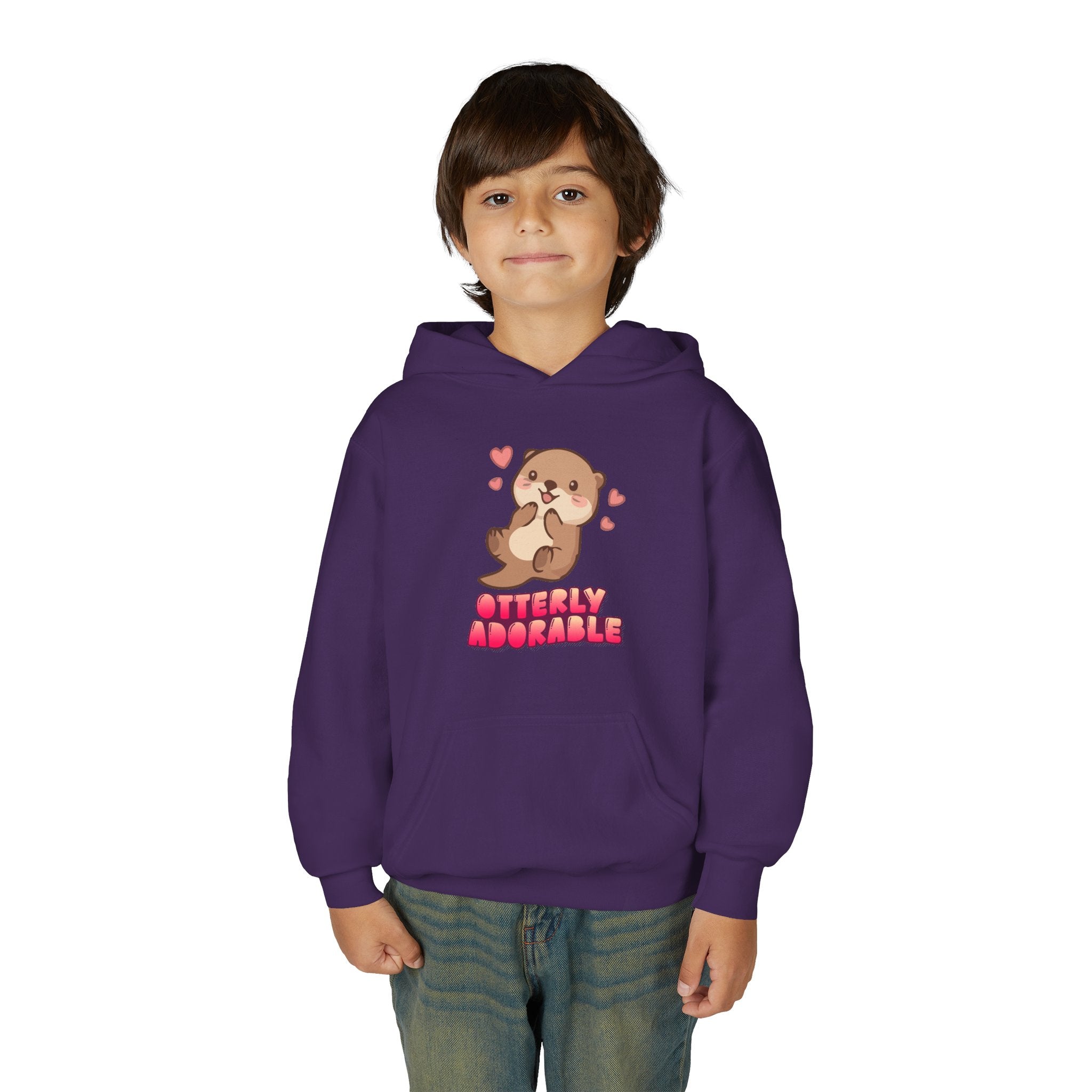 Youth Otterly Adorable Heavy Blend Hooded Sweatshirt