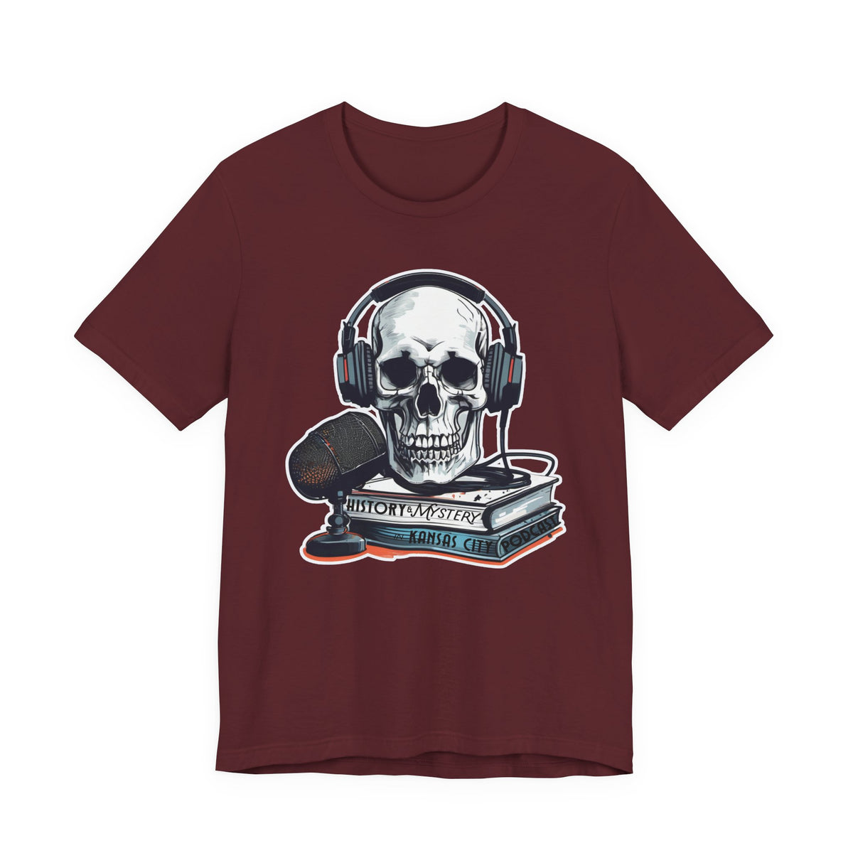 Unisex History & Mystery in Kansas City Podcast Jersey Short Sleeve Tee