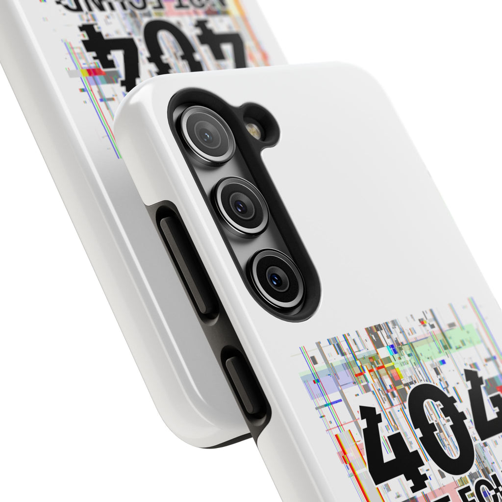 'Whoever's Controlling me...Do Better' 404 Not Found Tech Phone Case — Glitch Art Protective Cover