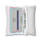 Square Pillowcase — "Rendering Reality... Please Wait" Retro Loading Bar Decorative Pillowcase