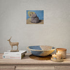 Cat with Sunflowers Poster — Rolled Art Print