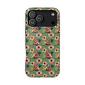 Floral Squonk Pattern Impact Phone Case — Protective iPhone Cover with Pink Flowers