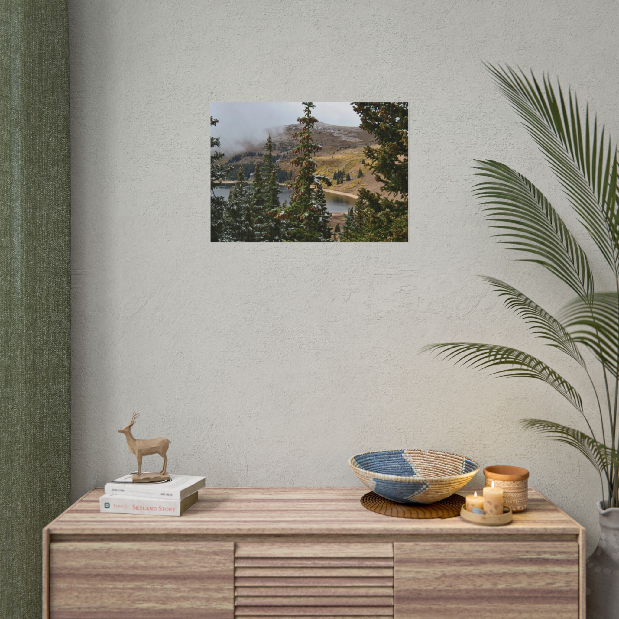 Colorado Mountain Lake Landscape — Scenic Nature Wall Art Rolled Poster