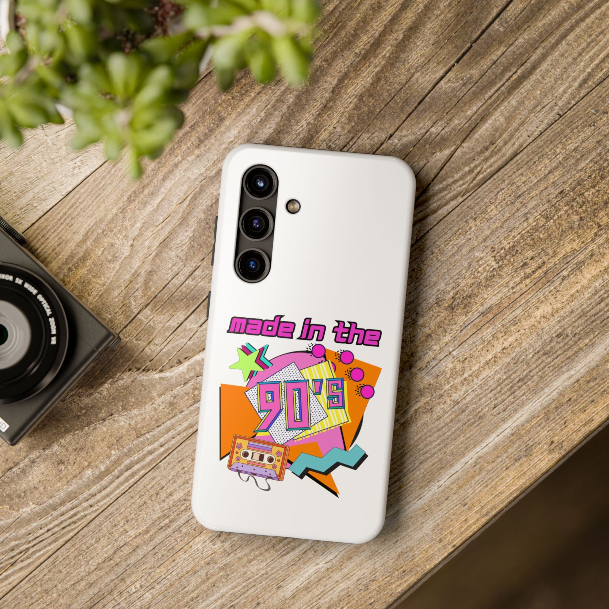 90s Retro Tough Phone Case — "Made in the 90's" Cassette Graphic