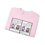 Comic D&D Sweatshirt — Cute Panel Cartoon Crewneck