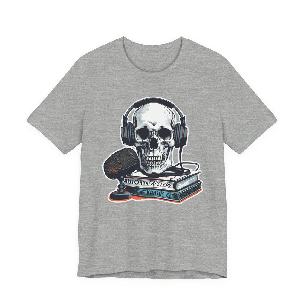 Unisex History & Mystery in Kansas City Podcast Jersey Short Sleeve Tee