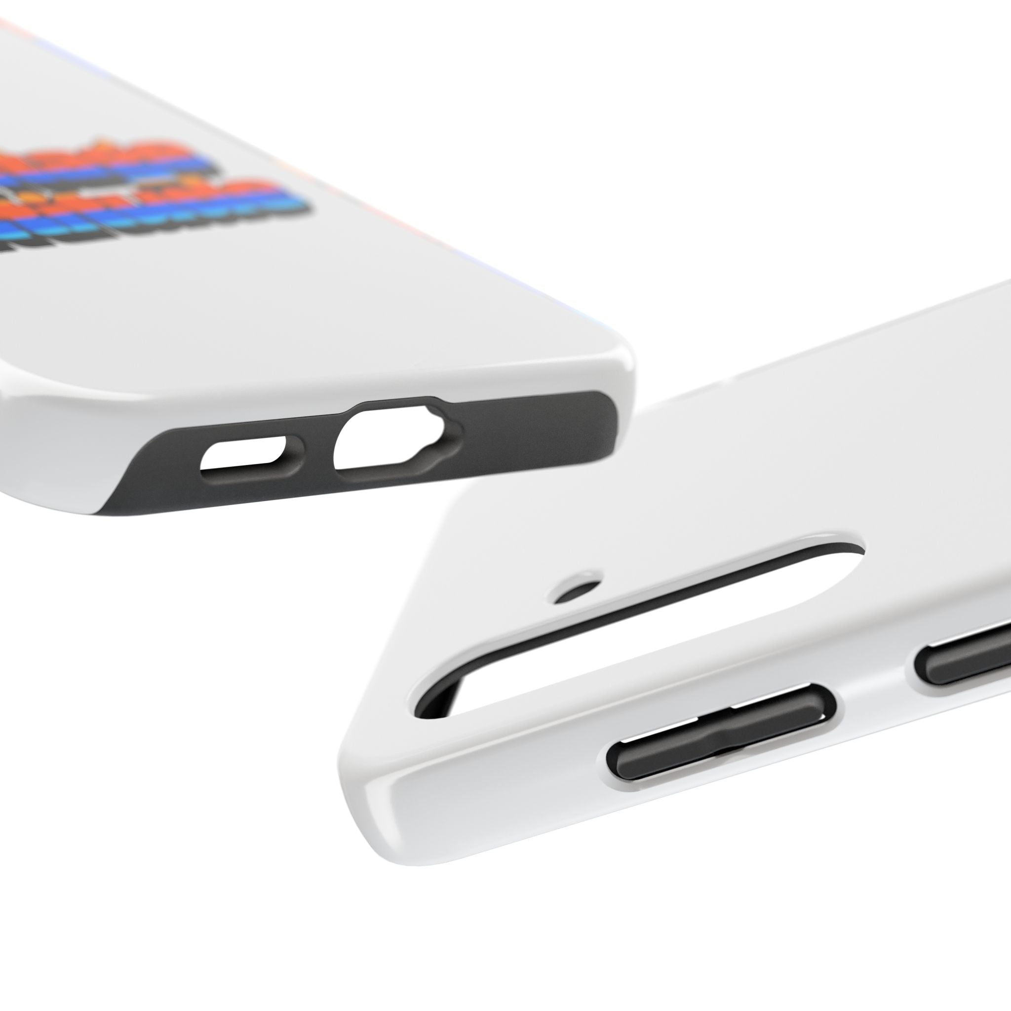 Phone Case — "Vintage Attitude" Retro 70s Striped Tough Protective Case