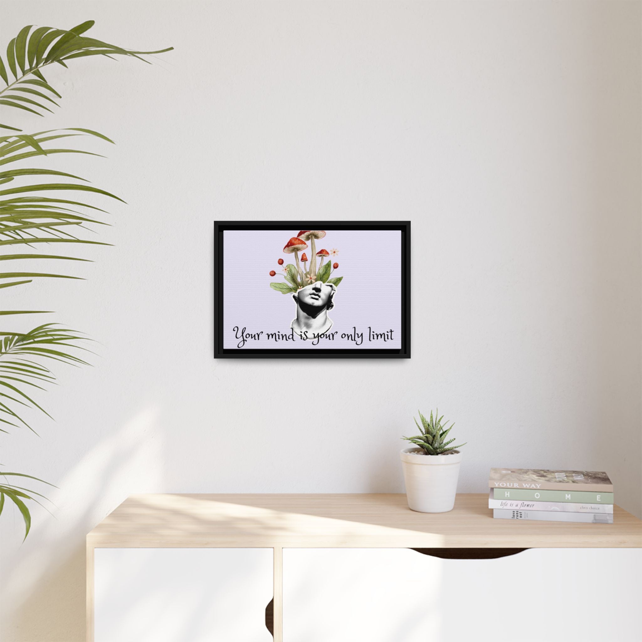 Personalize it! "Your Mind is Your Only Limit" Framed Canvas Wall Art