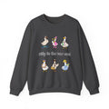 Silly Is The New Cool Sweatshirt — Cute Dancing Ducks Graphic Crewneck
