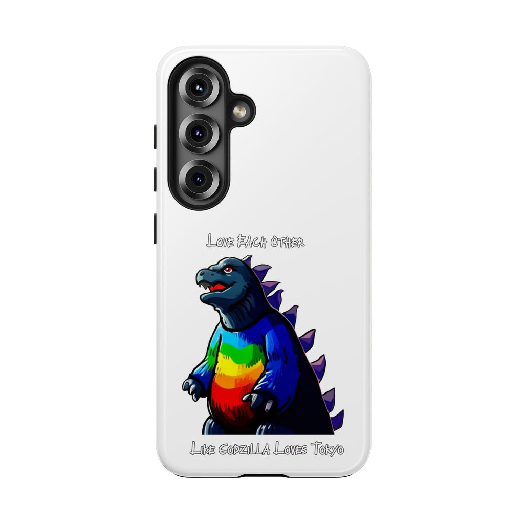Godzilla Rainbow Phone Case — Godzilla Love Tough Protective Cover