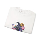 Surreal Raven & Wildflowers Crewneck Sweatshirt