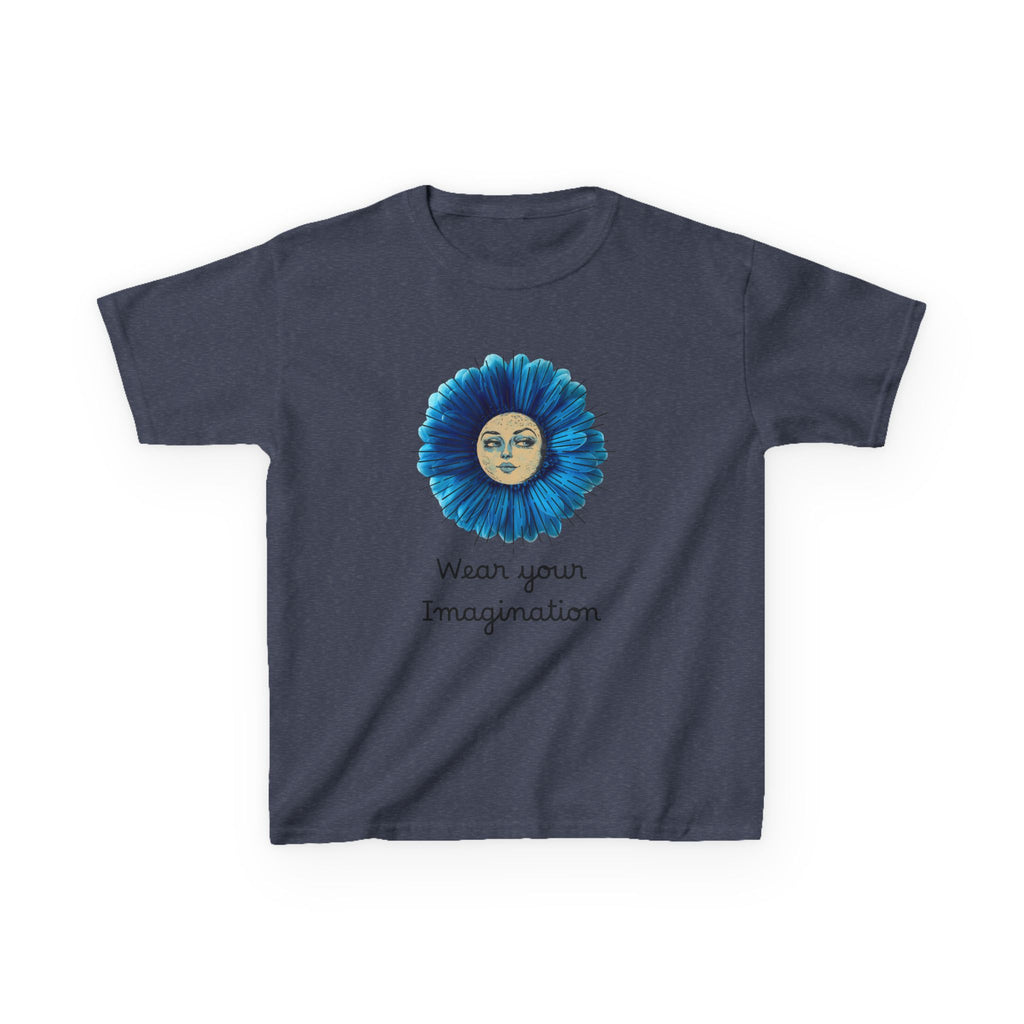 Personalize it! Youth 'Wear Your Imagination' Blue Flower Face Graphic