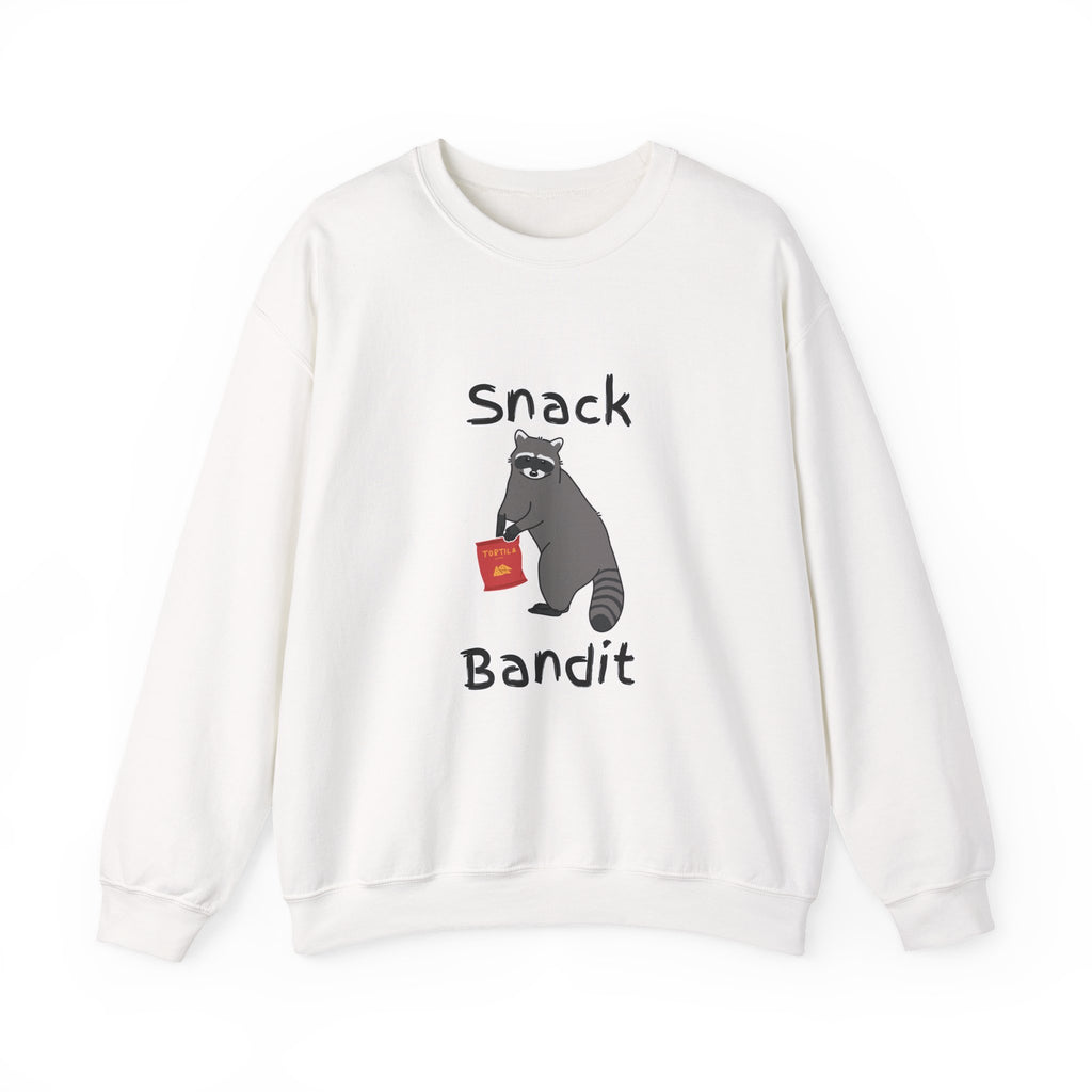 Snack Bandit Sweatshirt — Cute Raccoon Graphic Crewneck