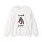 Snack Bandit Sweatshirt — Cute Raccoon Graphic Crewneck