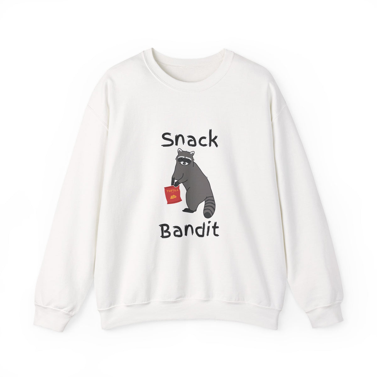 Snack Bandit Sweatshirt — Cute Raccoon Graphic Crewneck