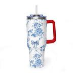 40oz Girly Western Floral Tumbler