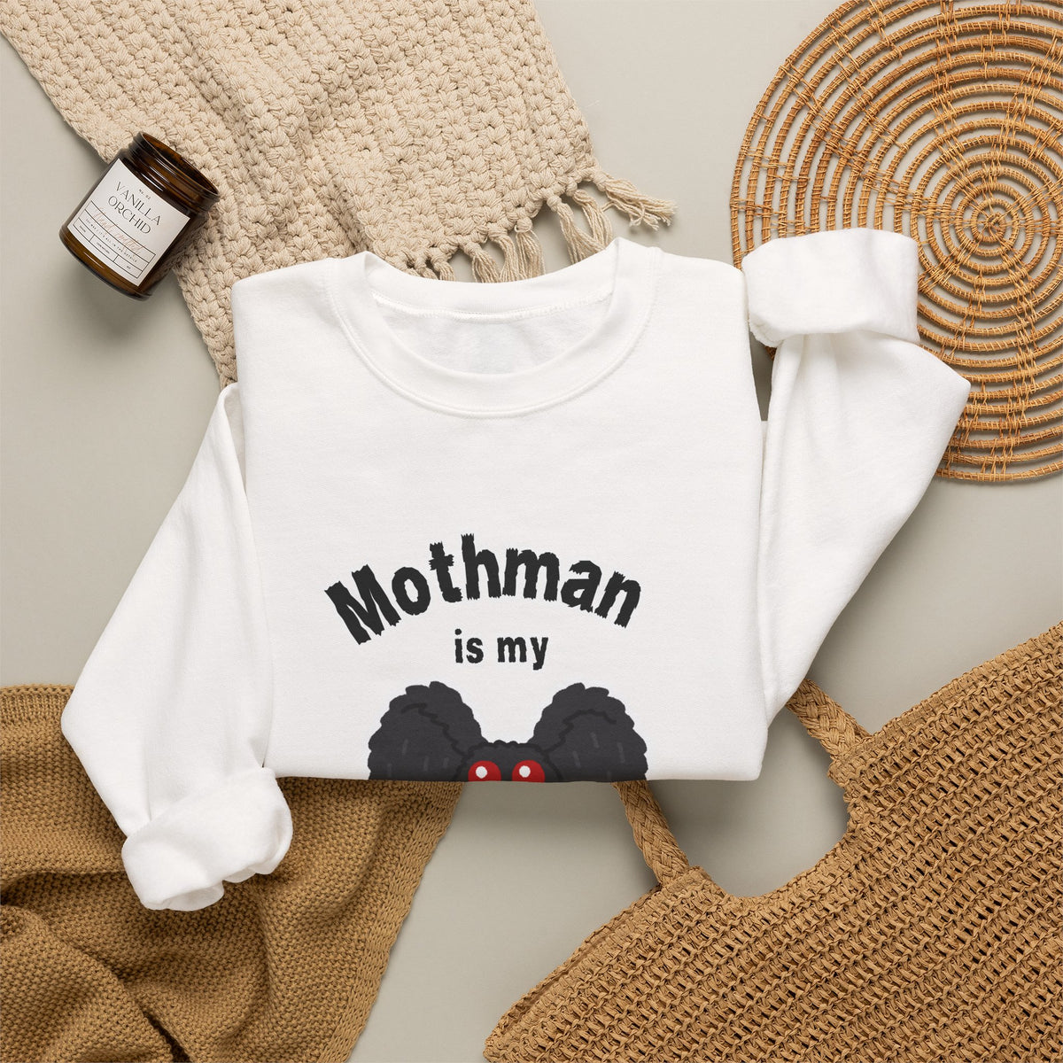 Mothman Is My Boyfriend Sweatshirt