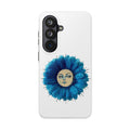 Tough Phone Case — Blue flower Face Protective Phone Cover