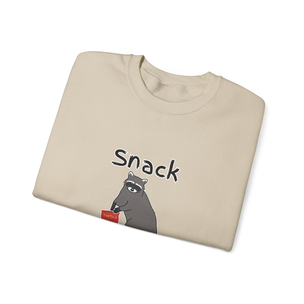 Snack Bandit Sweatshirt — Cute Raccoon Graphic Crewneck