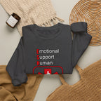 Emotional Support Human Sweatshirt – Medical Symbol “Do Not Touch” Crewneck