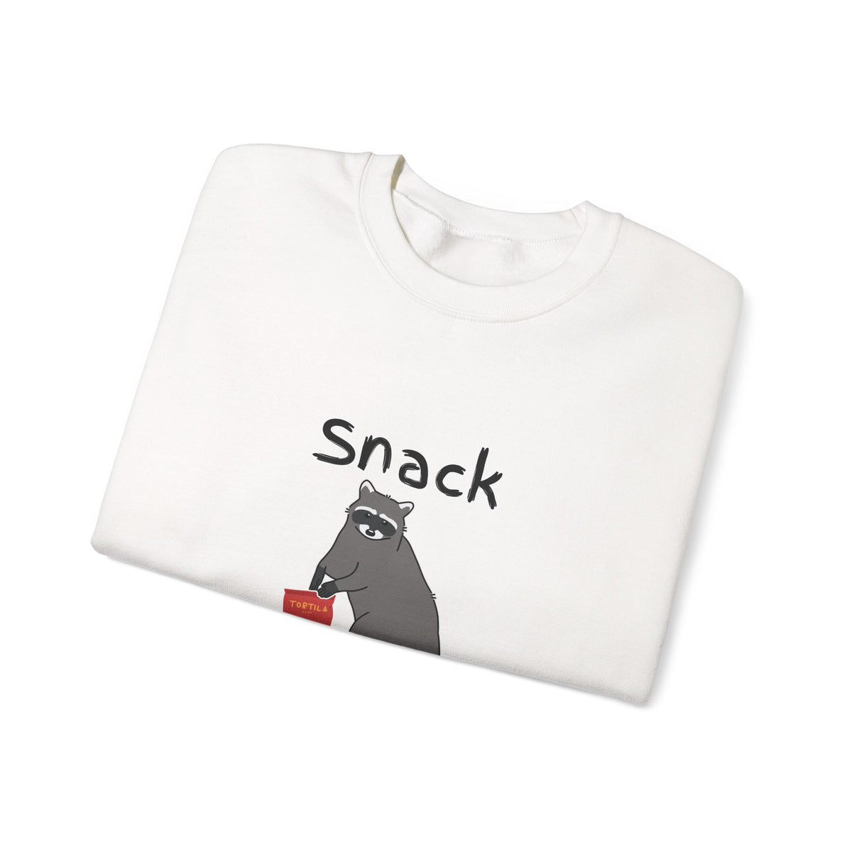 Snack Bandit Sweatshirt — Cute Raccoon Graphic Crewneck