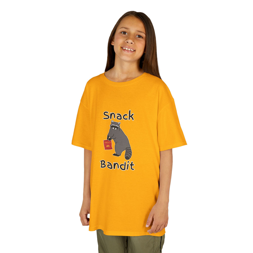 Youth "Snack Bandit" Raccoon Kid Graphic T-Shirt